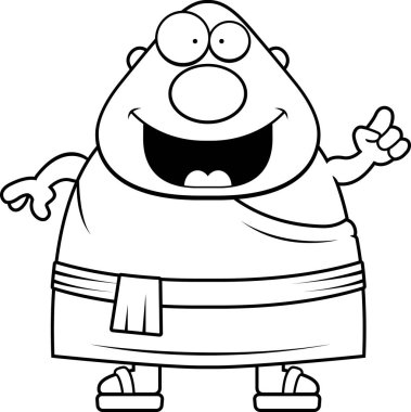 Çizgi film Budist keşiş fikri