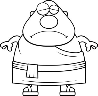 Üzgün çizgi film Budist rahip