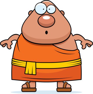 Sürpriz karikatür Budist rahip