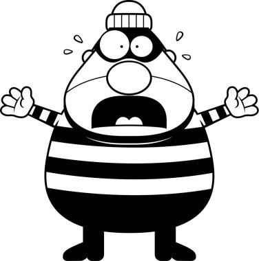 Korkmuş karikatür hırsız