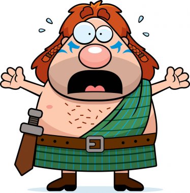 Korkmuş karikatür Celtic Warrior