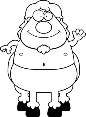 Çizgi film Centaur sallayarak