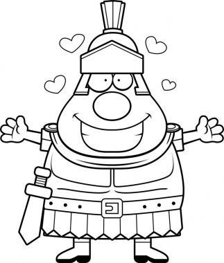 Çizgi Roman Centurion kucaklama