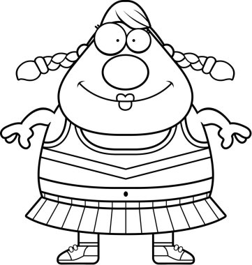 Çizgi film amigo gülümseyen