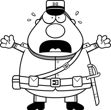 Korkmuş karikatür Birliği asker