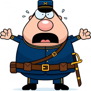 Korkmuş karikatür Birliği asker