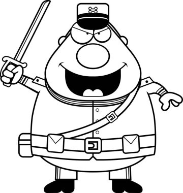 Kızgın karikatür Birliği asker