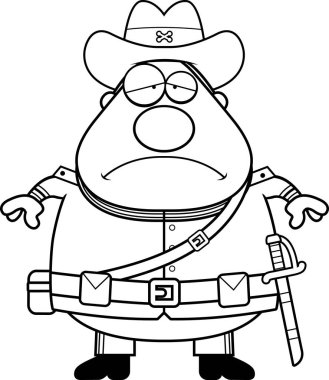 Üzgün çizgi film Konfederasyon asker