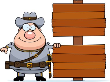 Çizgi film Konfederasyon asker işareti