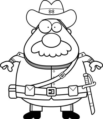 Çizgi film Konfederasyon asker bıyık