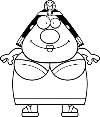 Mutlu karikatür Kleopatra