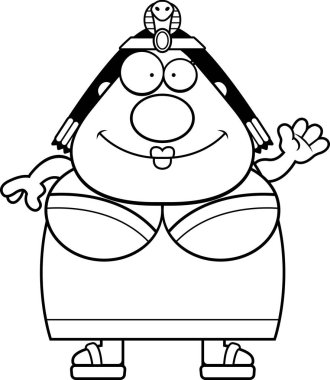 Çizgi film Kleopatra sallayarak