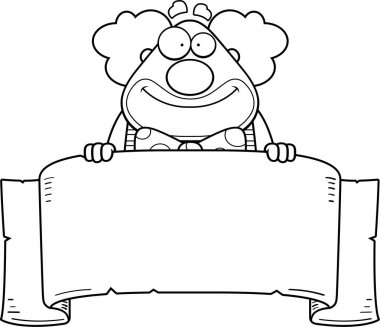 Çizgi film palyaço afiş