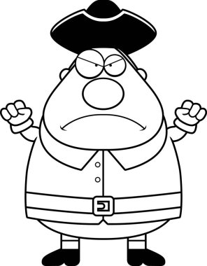 Kızgın çizgi film sömürge adam