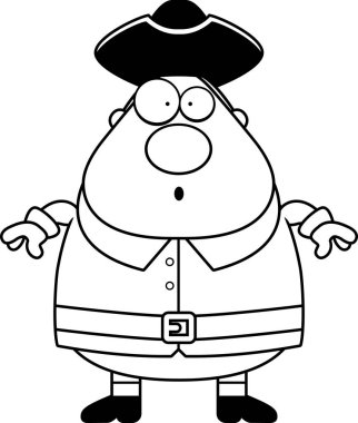 Sürpriz karikatür sömürge adam