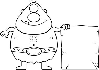 Çizgi film Tepegöz'ü işareti