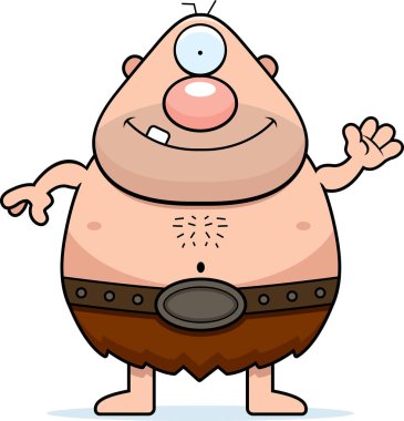 Çizgi film Cyclops sallayarak