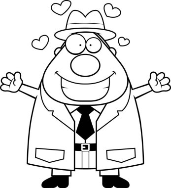 Çizgi film Dedektif kucaklama