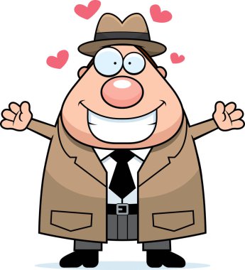 Çizgi film Dedektif kucaklama