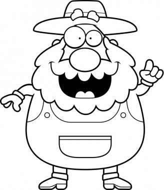 Çizgi film çiftçi fikir