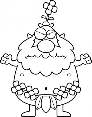 Kızgın çizgi film orman Sprite