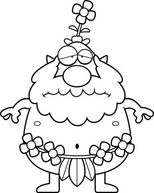 Üzgün çizgi film orman Sprite