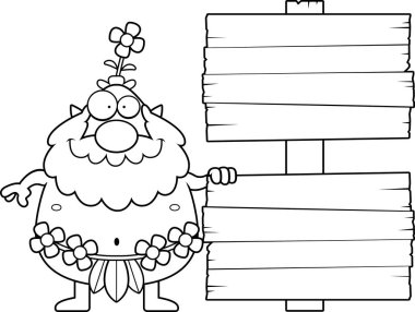 Çizgi film orman Sprite işareti