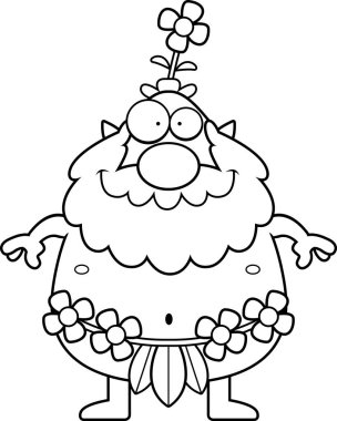 Mutlu karikatür orman Sprite