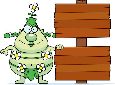 Çizgi film orman Sprite işareti