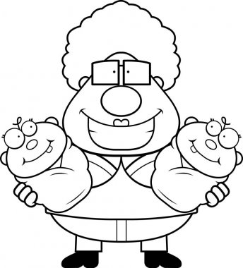 Twins ile mutlu çizgi film büyükanne