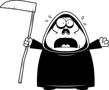 Korkmuş karikatür Grim Reaper
