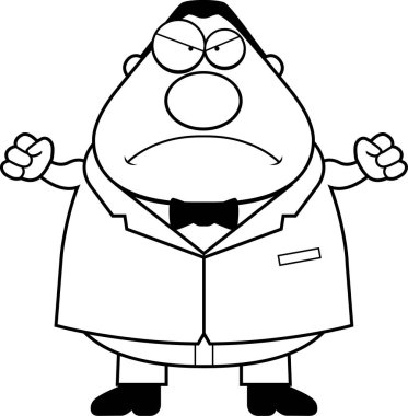 Çizgi film damat kızgın