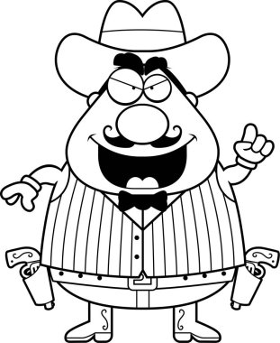 Çizgi film Gunfighter fikir