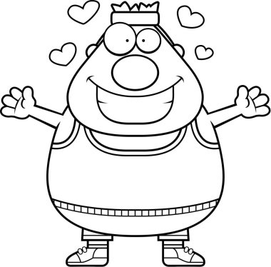 Çizgi film Fitness kucaklama