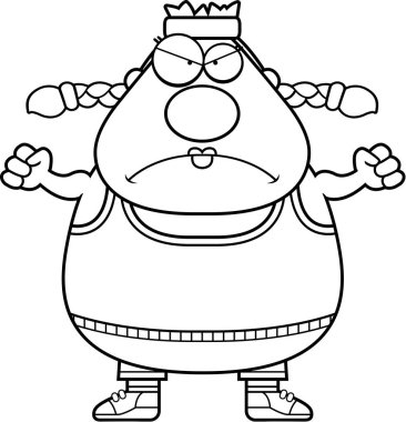 Kızgın çizgi film egzersiz