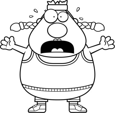 Korkmuş karikatür egzersiz