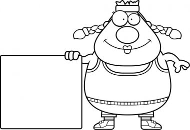 Çizgi film egzersiz işareti