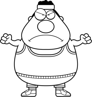 Kızgın çizgi film spor salonu