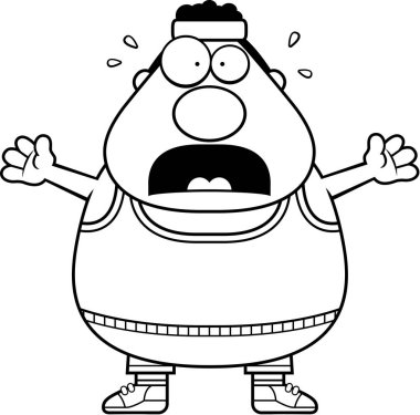 Korkmuş karikatür spor salonu