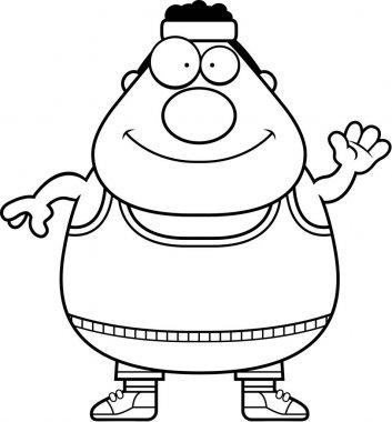 Dalgalanan çizgi film spor salonu