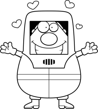 Çizgi film tehlikeli madde kucaklama