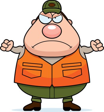 Kızgın çizgi film avcı