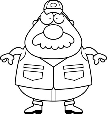 Çizgi film avcı bıyık