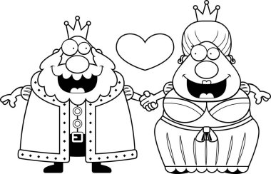 Çizgi film Kral ve Kraliçe aşk