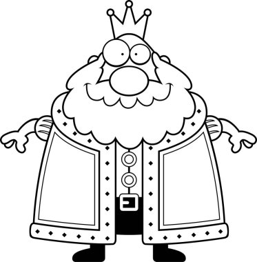 Çizgi film gülümseyen Kral