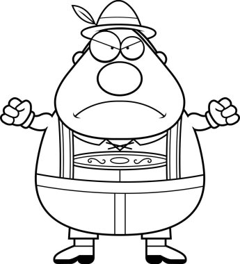 Çizgi film şortlarla adam kızgın