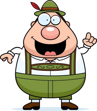 Çizgi film şortlarla adam fikir