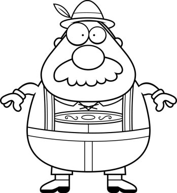 Çizgi film şortlarla adam bıyık