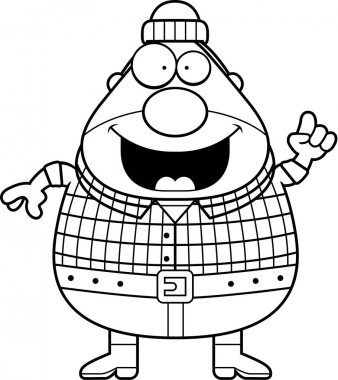 Çizgi film oduncu fikir