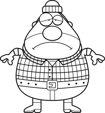 Üzgün çizgi film oduncu